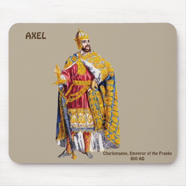 Mousepad AXEL ~ Imperador Charlemagne ~ Personalizado (Frente)