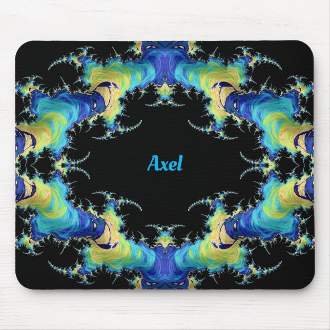Mousepad AXEL ~ Padrão 3D estranho ~ Personalizado (Frente)
