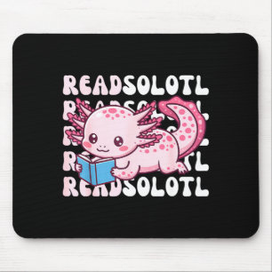 Mousepad Axolote lê livro kawaii livros de leitura para hom
