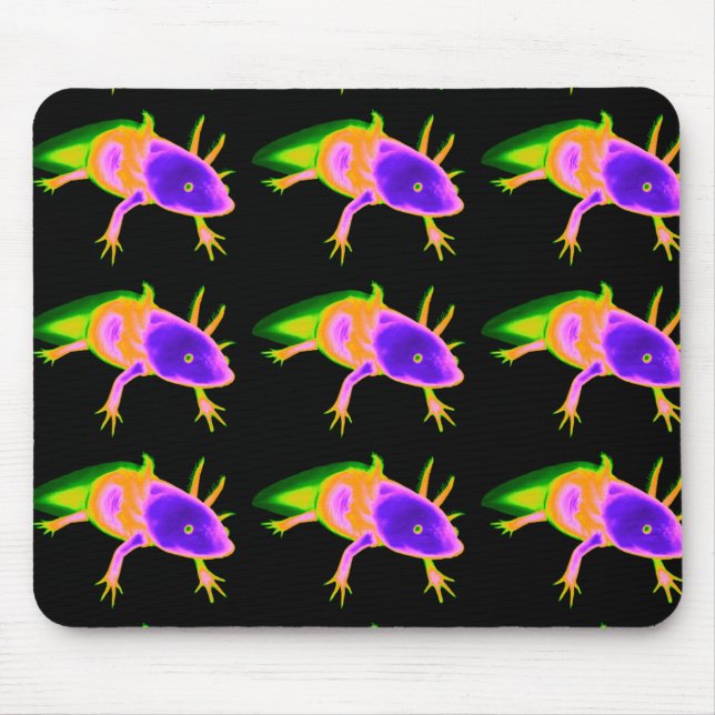 Mousepad Axolotl elétrico (Frente)
