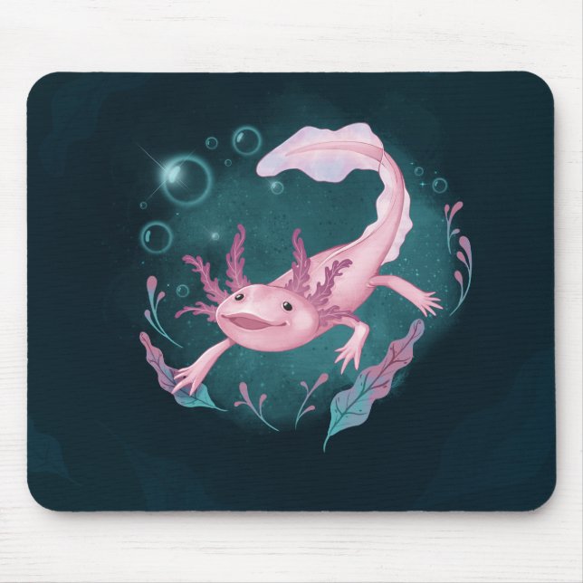Mousepad Axolotl ilustration  (Frente)
