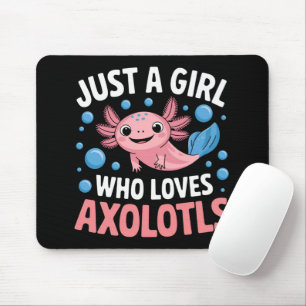 Mousepad Axolotl Kawaii Apenas Uma Menina Que Ama Axolotls