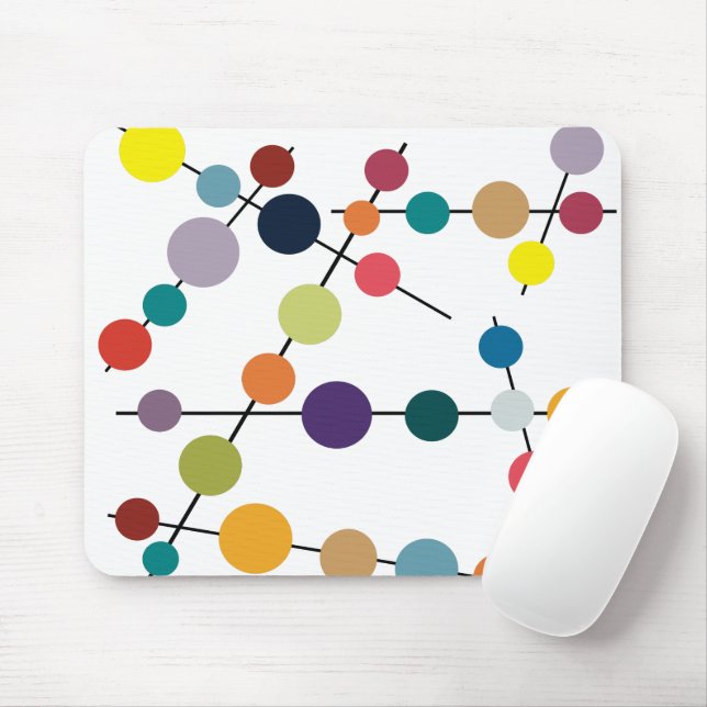 Mousepad Azeitonas Modernas do Século médio (Com mouse)