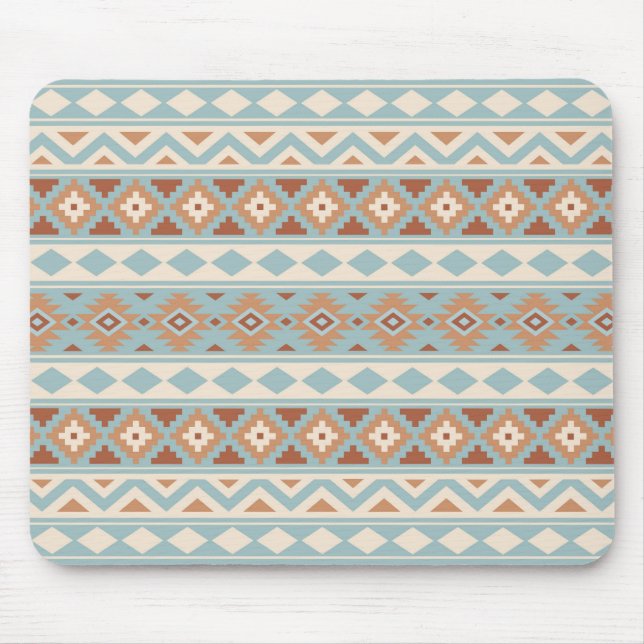 Mousepad Aztec Essência Ptn IIIb Blue Cream Terracottas (Frente)