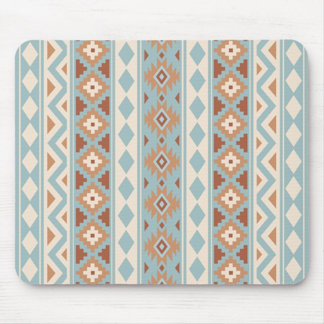 Mousepad Aztec Essência V Ptn IIIb Blue Cream Terracottas (Frente)