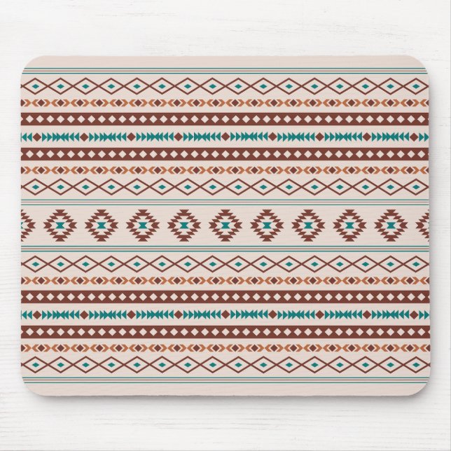 Mousepad Aztec Rusts Creme Misturado de Motifs Padrão (Frente)