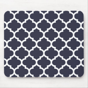 Mousepad Azuis marinhos de Quatrefoil