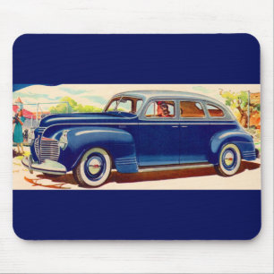 Mousepad azul 1941 Plymouth