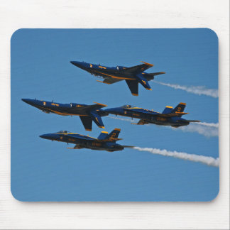 Mousepad Azul Anjos Quatro Formação de Navios