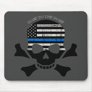 Mousepad Azul ao Osso (preto)