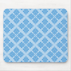 Mousepad Azul, Azul, Marrocos Damask