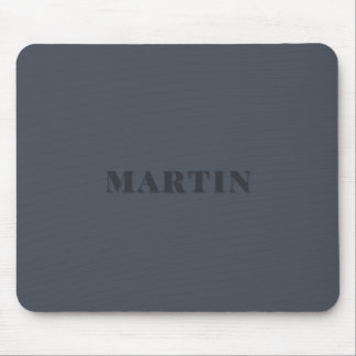 Mousepad azul cinza, nome personalizado azul cinza