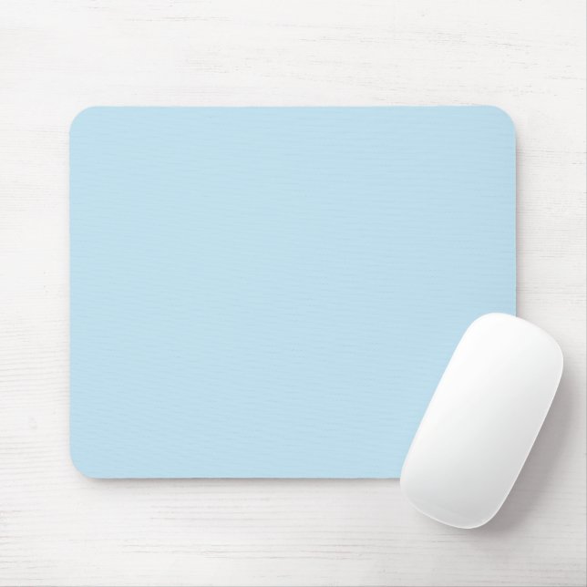 Mousepad Azul claro turvo sólido de cor simples (Com mouse)
