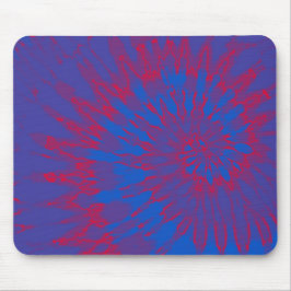 Mousepad Azul com Tie Vermelho Espiral