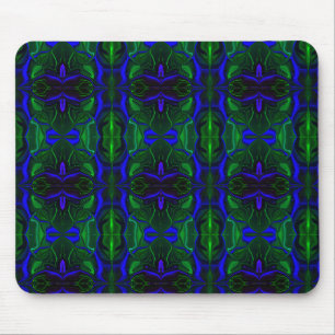 Mousepad Azul com traçados interligados 'flutuantes'