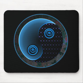 Mousepad Azul cósmico no balanço Yin Yang