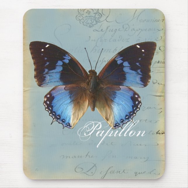Mousepad Azul de Papillon (Frente)