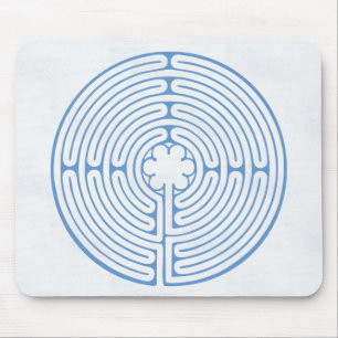 Mousepad Azul do labirinto de Chartres