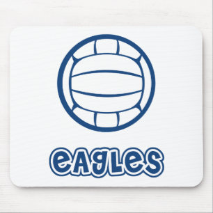 Mousepad Azul do voleibol de Eagles