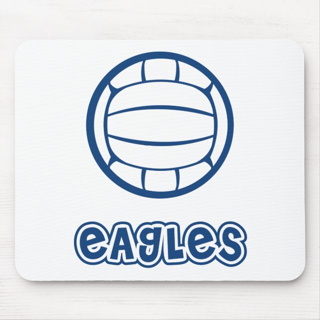 Mousepad Azul do voleibol de Eagles (Frente)