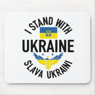MOUSEPAD AZUL E AMARELO ESTOU COM UCRÂNIA