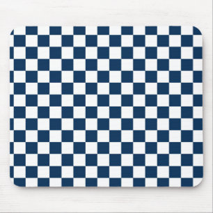 Mousepad Azul e branco verificados
