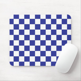 Mousepad Azul e branco verificados
