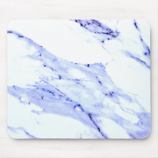 Mousepad Azul e mármore branco (Frente)