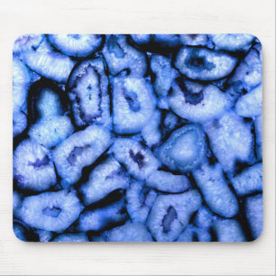 Mousepad Azul elegante agita gemstones azuis quartzo azul