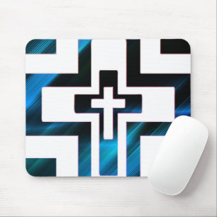 Mousepad Azul escuro de cruz