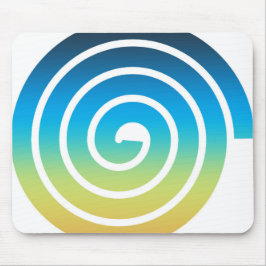 MOUSEPAD AZUL ESPIRAL E VERDE