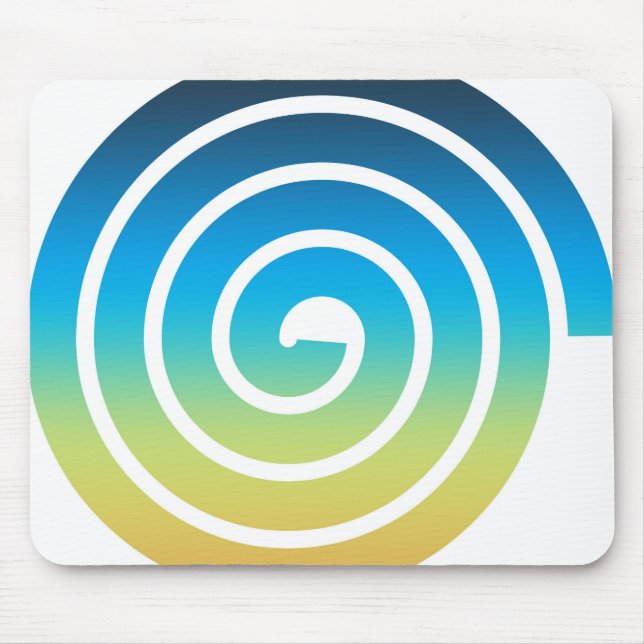 MOUSEPAD AZUL ESPIRAL E VERDE (Frente)