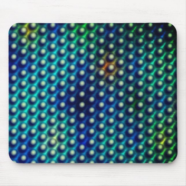 Mousepad Azul esverdeado com 'esferas em relevo' (Frente)