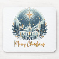 Azul Feliz Natal e ouro