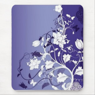 Mousepad azul-flores, azul-flores
