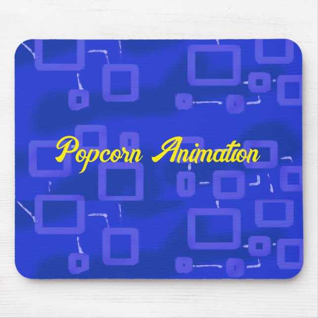 Mousepad Azul Geométrico (Frente)