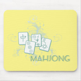 Mousepad azul mahjong