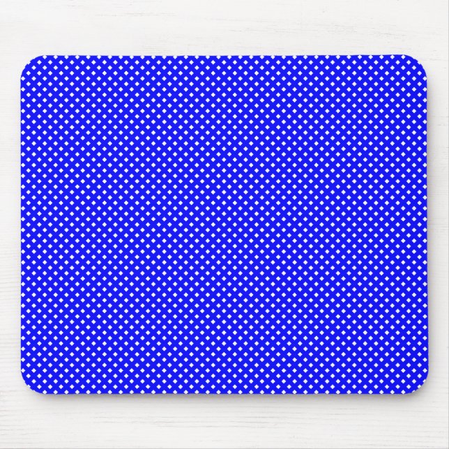 Mousepad Azul padrão da rede com branco (Frente)