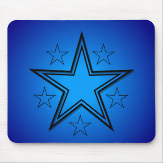 Mousepad Azul preto das estrelas