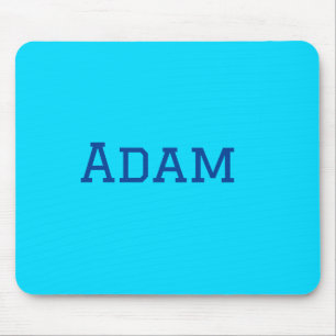 Mousepad Azul roxo adicionar nome texto de volta à mensagem