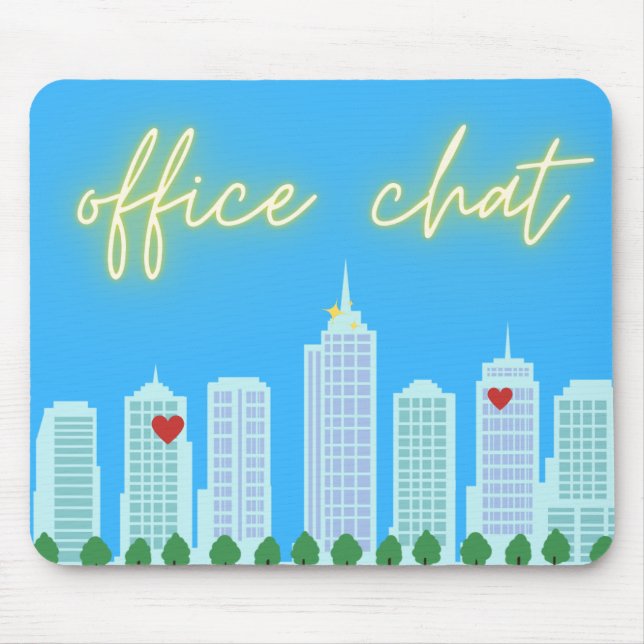 Mousepad Azul Sky do Office Chat Cityscape (Frente)
