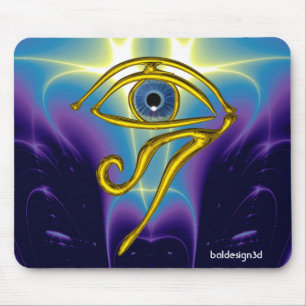 MOUSEPAD AZUL TALISMAN/OLHOS DE HORO DOURADO