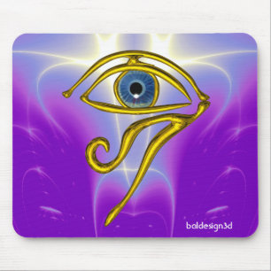 MOUSEPAD AZUL TALISMAN/OLHOS DE HORO DOURADO