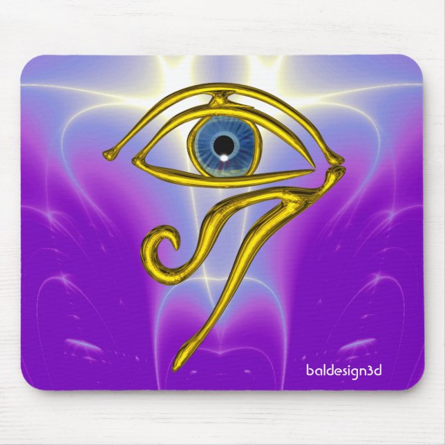 MOUSEPAD AZUL TALISMAN/OLHOS DE HORO DOURADO (Frente)