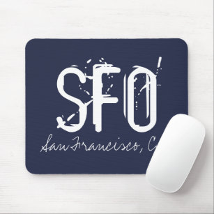 Mousepad Azul Tipografia SFO São Francisco
