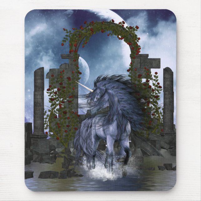 Mousepad Azul Unicórnio 2 (Frente)