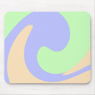 Mousepad Azul verde mármore fluido boho negrito