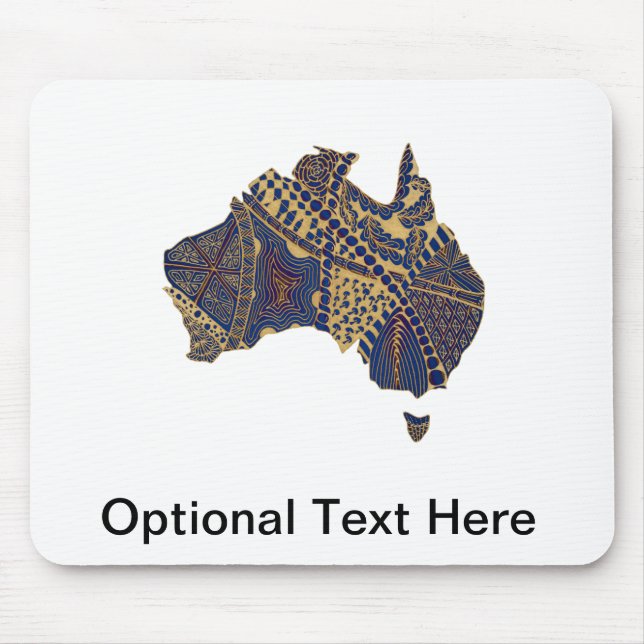 Mousepad Azul Vermelho de Tonelada de Porteiro da Austrália (Frente)