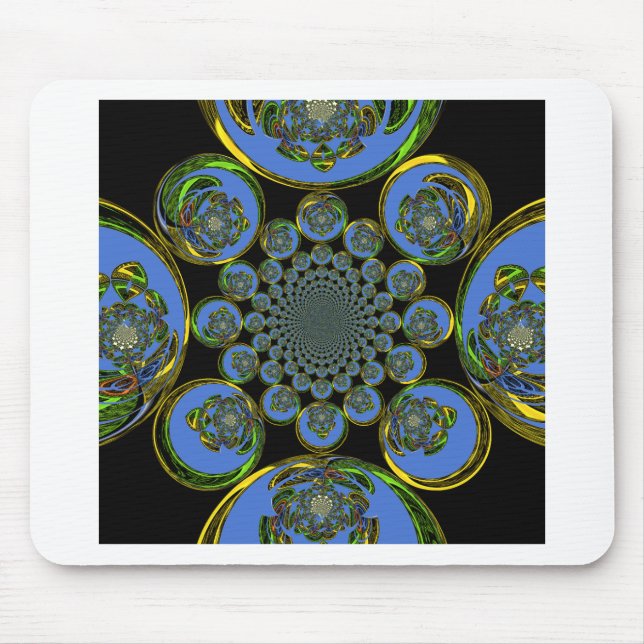 Mousepad Azul Vintage (Frente)