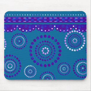Mousepad Azul violeta de ARTdeco da festão + seu backgr. c